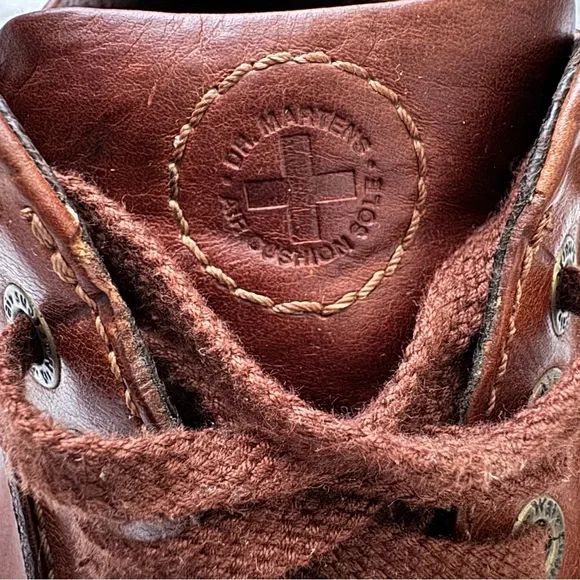 Dr. Martens Perry Oxford Lace Up Brown Leather Shoes Y2K Size 10 Men / 11 Women - Picture 6 of 16